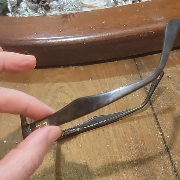 Brown Rectangular Eyeglasses - Picture 7 of 8